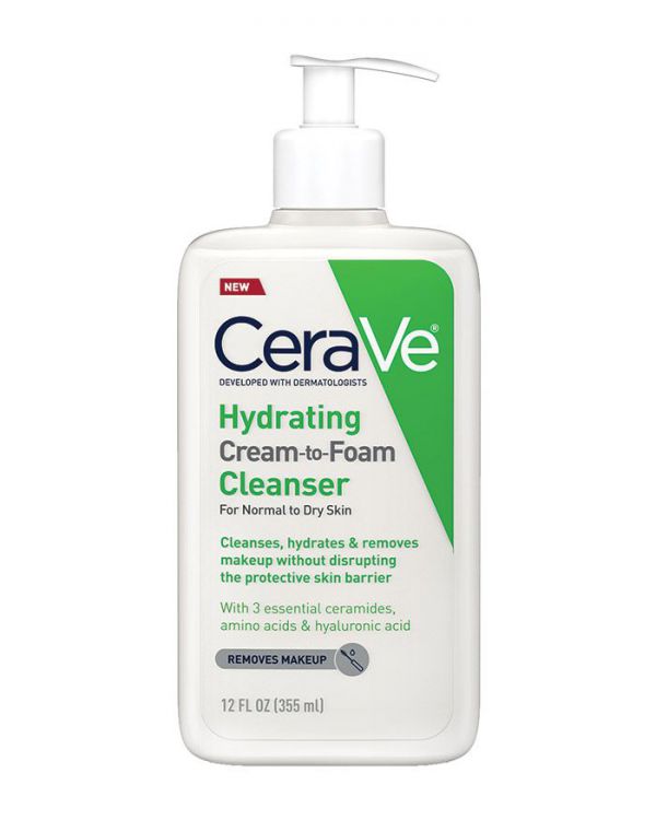  Cerave | Hydrating Cream-to-Foam Cleanser - კრემოვანი დასაბანი ქაფი